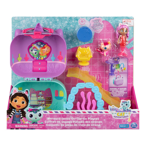 Set De Juego Gabbys Dollhouse Portátil Sirena