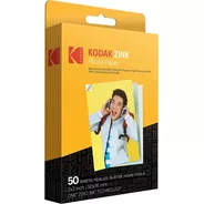 Papel Fotografico Kodak Zink 2x3 / 50 Unidades