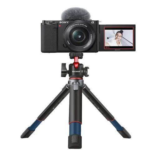 Kit Vlog Câmera Sony Zve10 Com Lente 16-50mm + Mini Tripé