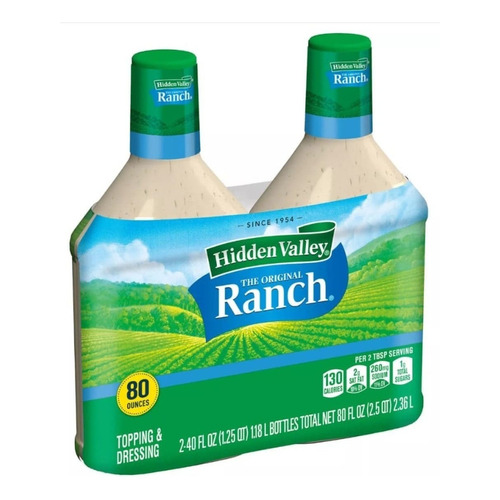 2x Hidden Valley Ranch The Original Topping Dressing Aderezo