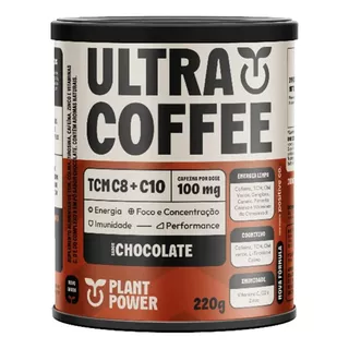 Ultracoffee Chocolate Café Tcm C8 E C10 Foco E Energia 220g