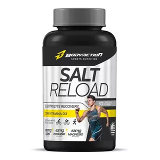 Salt Reload 30 Cápsulas Sal Premium Hidratação - Bodyaction Sabor Sem Sabor