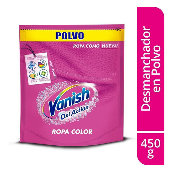 Vanish Quitamanchas Polvo Rosa - Kg A $19990