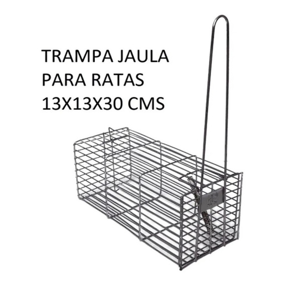 Jaula Trampa Rata Ratón Laucha 30x13x13cm ( 3 Unidades)