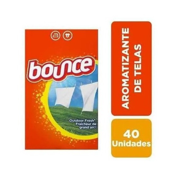 Hojas De Secadora Bounce - 40 Unidades Fragancia Unica