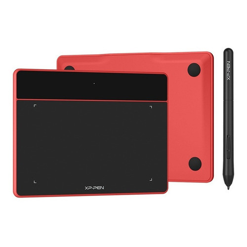 Xp-pen Deco Fun Xs Tableta Digitalizadora 4.8x3 Pulgada-rojo Color Rojo