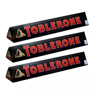 Kit 3 Toblerone Chocolate Amargo Dark Exclusivo - 100g