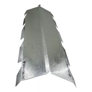 Zingueria Cumbrera Corte Trapezoidal T101 Galvanizada X 1mt