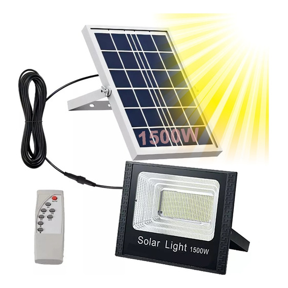 Reflector Solar Exterior Led Lámpara Ip67 Impermeable 1500w