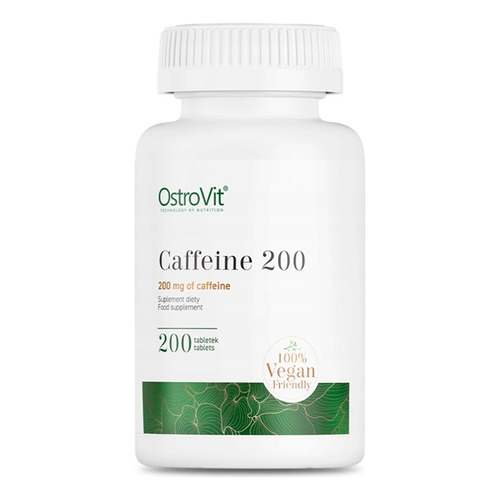Caffeine 200 Mg 200 Tabletas - Ostrovit Sabor Sin Sabor