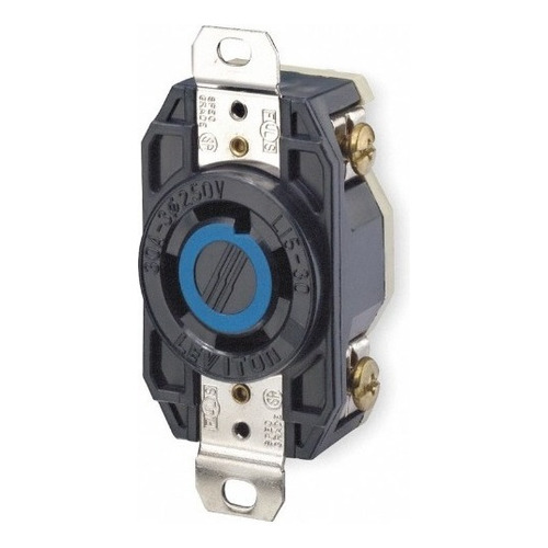 2720 Leviton Contacto Fijo 3p 4h 30 Amp 250v Negro L15-30r