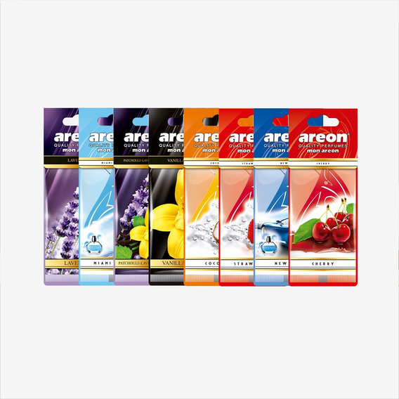 6 Pack Aromatizante Para Auto Carton  Areon Surtido