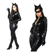 Disfraz Gatubela Diablita Sexy Catsuit Hallowen + Envio