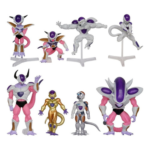 Kit 8 figuras de acción Dragon Ball Freeza Gk coleccionables de 8 a 12 cm