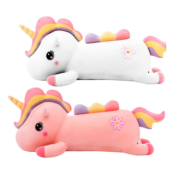 Peluche Unicornio Almohada Gigante 80cm Niños Bebes - El Rey