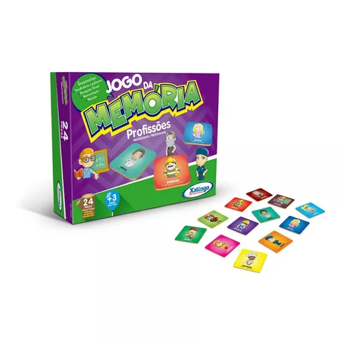 Jogo da Memória Infantil - Frutas - 24 Peças - Xalingo