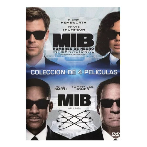 Mib Hombres De Negro 1 2 3 4 Internacional Box Peliculas Dvd