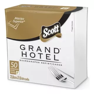 Guardanapo Folha Dup Scott Grand Hotel 23,8 X 21,8cm- 50unid