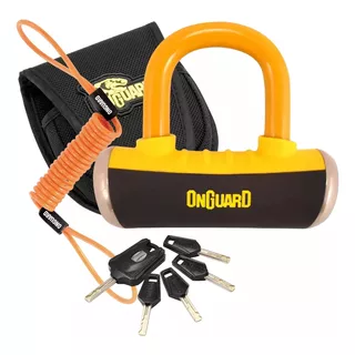 Onguard 8048c Color Amarillo Candado De Disco Para Moto