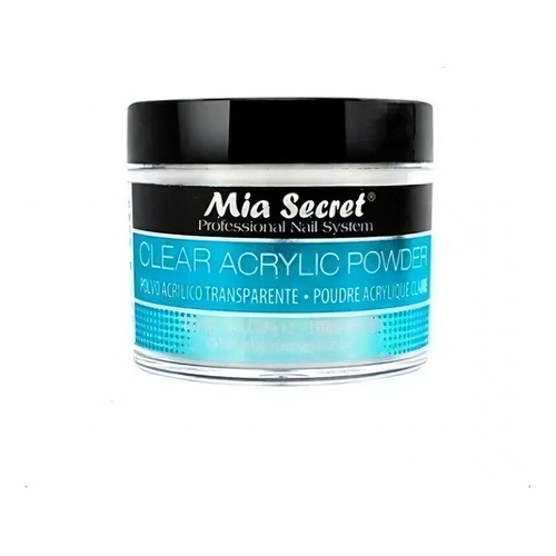 Mia Secret Polvo Acrilico Clear/transparente 59gr Esculpidas Color Clear