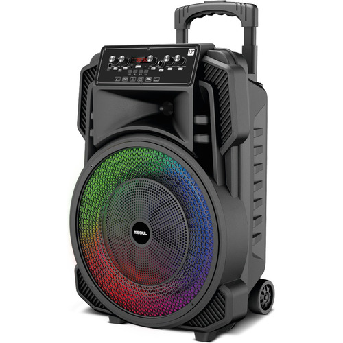 Parlante Soul Bluetooth Xl850 30w Led Color Luces Ruedas Color Negro
