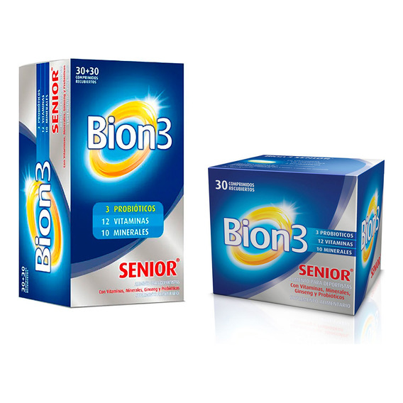 Pack Bion 3 Senior 60 + 30 Comprimidos Recubiertos