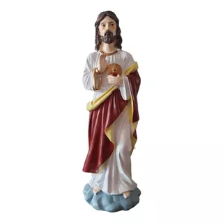 Sagrado Corazón De Jesús Figura Decorativa Religiosa 30 Cm.