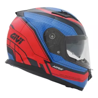 Capacete Moto Givi 50.5 Soul C/ Óculos -vermelho Azul @# Cor Vermelho/azul Tamanho Do Capacete 57-58 M