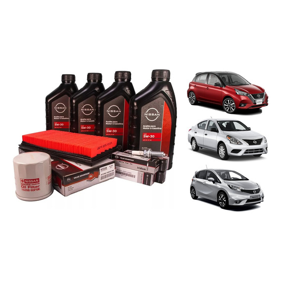 Kit De Afinacion Con Aceite Sintetico Para Nissan Versa 2017