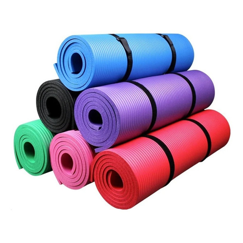 Mat Yoga Pilates 10mm Colchoneta De Goma Eva Colores / Lhua Color Rosa