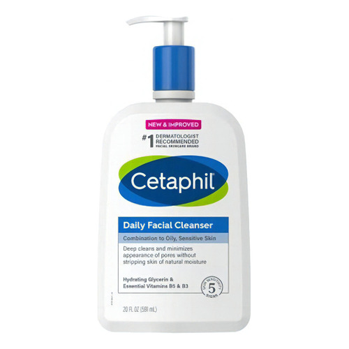 Limpiador facial diario Cetaphil día noche tipo de piel sensible 591 ml