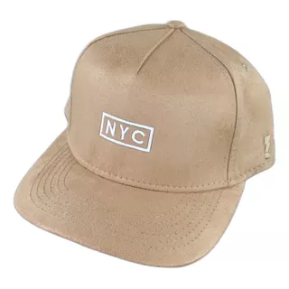 Boné Nyc New York City Fitão Snapback Suede (camurça)