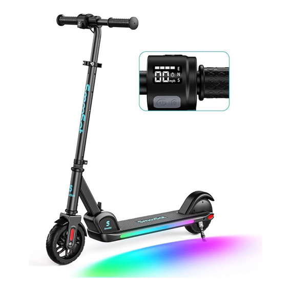 Scooter Infantil Eléctrico Patin Con Luz Plegable Recargable