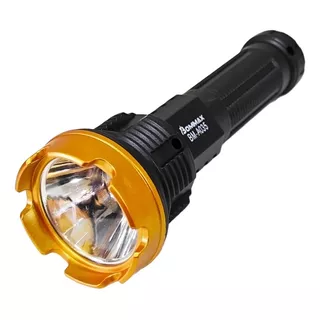 Lanterna Tática Led Recarregável E Zoom Potente - A035 Cor Da Lanterna Dourado Cor Da Luz Branco Frio