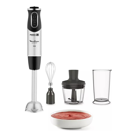 Mixer Moulinex Hbl Quickchef Inox 3 En 1 1000w Diginet Color Negro