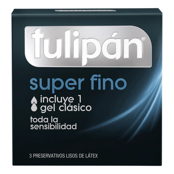 Preservativo Tulipán Super Fino X 3 Unidades