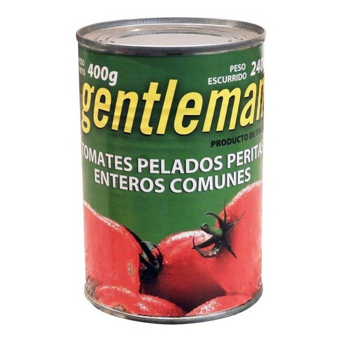 Gentleman Tomates Pelados Peritas Enteros 400 Gr