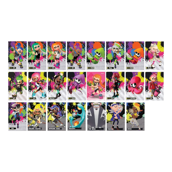 Amiibos (tarjetas) Splatoon 3 (10 Unidades)