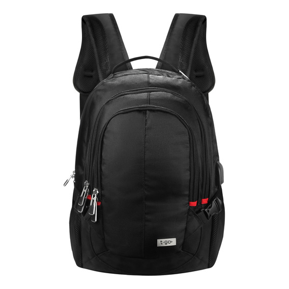 Mochila Porta Notebook Hasta 17' Urbana Ejecutiva Acolchada Smart Bag Con Usb Para Celular Reforzada Premium Grande 