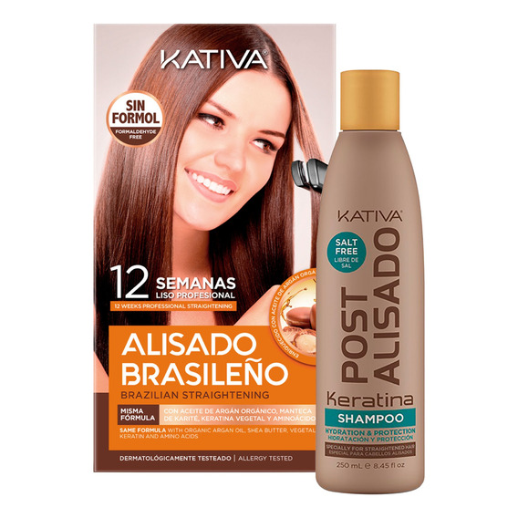 Kativa Alisado Brasileño Cabello Natural - g a $600