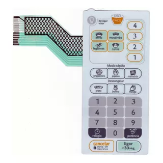 Membrana Teclado Microondas P/ Consul Cmp25 Cmp 25 