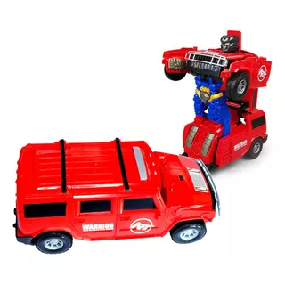 Camioneta Jeep Robot Transformers Auto Luz Y Sonido De Niños