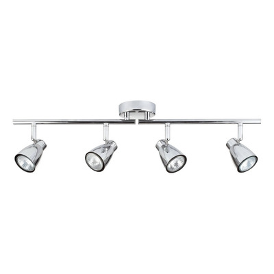 Aplique 4 Luces Acero Cromo Moderno Apto Led U1054 Mks