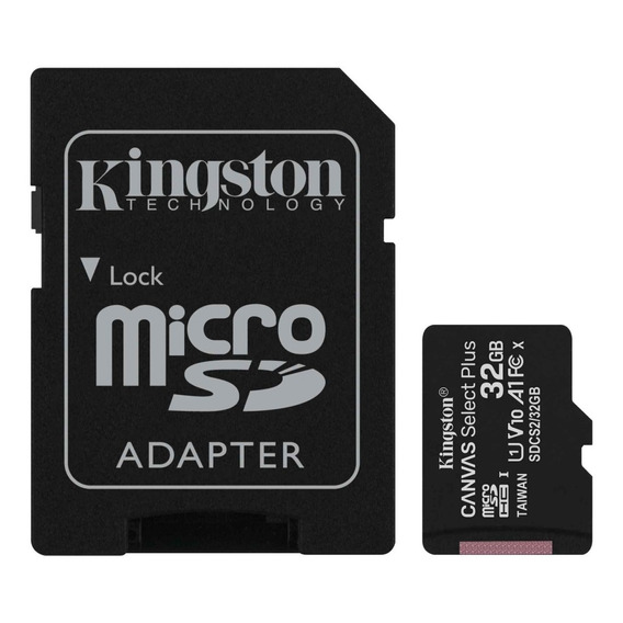 Tarjeta De Memoria Kingston 32gb 100mbps Canvas Select Plus