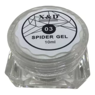 Spider Gel Unhas Teia De Aranha Xed Led Uv Branco 10ml