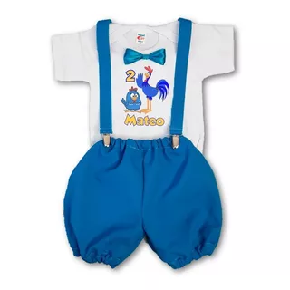 Traje Bebé Pañalero Short Personajes 0a24 Meses Personalizad