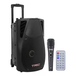 Caixa De Som Amplificada Bluetooth 500w Rms Trc X500 Cor Preto 110v/220v