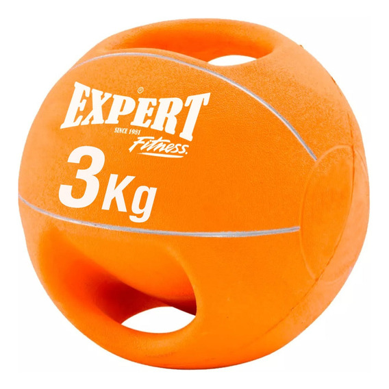 Pelota Medicinal 3k C/agarre Medicine Ball Balón Peso El Rey