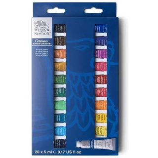 Estojo Aquarela Winsor & Newton Cotman 20 Cores