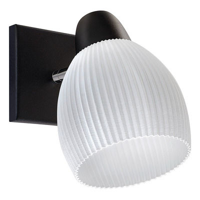 Aplique 1 Luz Bella Movil Negro 3d Apto Led E27  